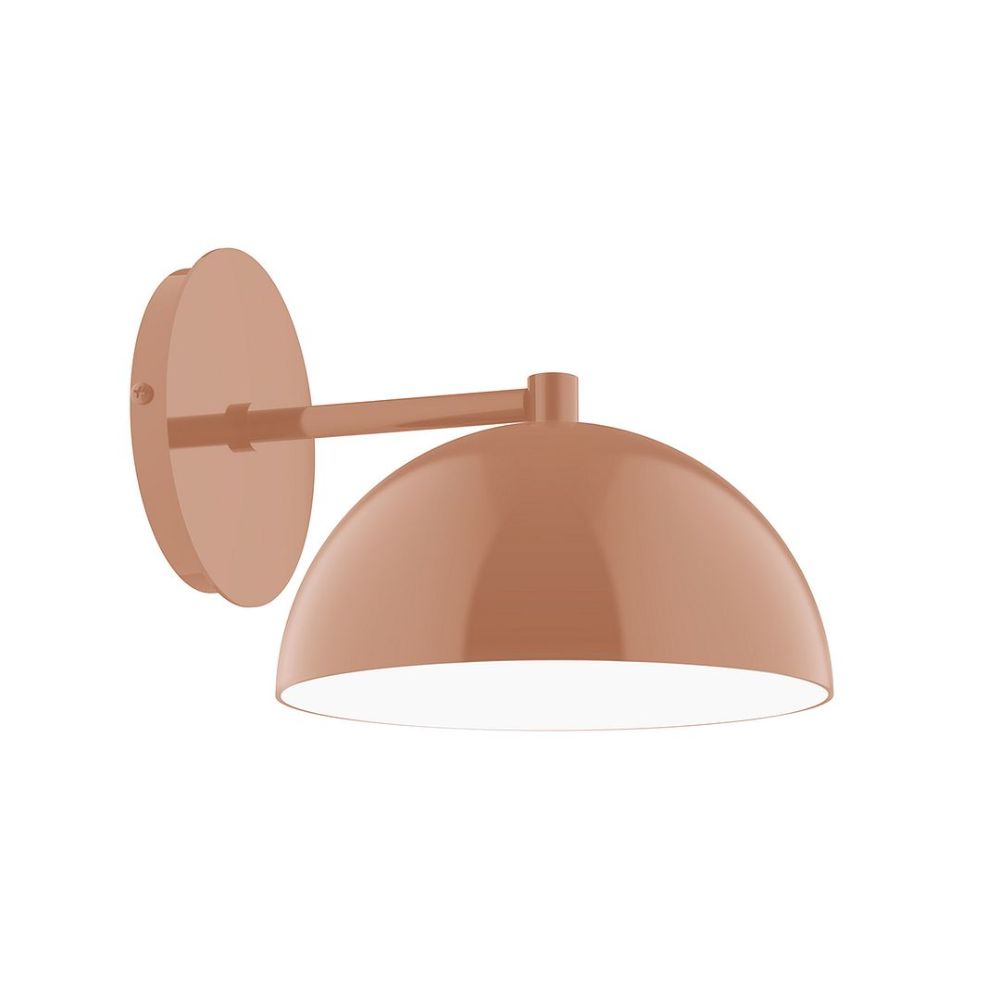 Montclair Lightworks SCK431-19 8" Axis Mini Dome Wall Sconce Terracotta Finish